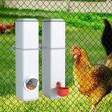 Darrahopens Pet Care > Bird Giantz Chicken Feeder Water Dispenser Automatic Waterer Poultry Food Drinker 4L