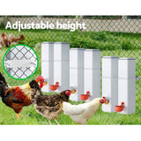 Darrahopens Pet Care > Bird Giantz Chicken Feeder Water Dispenser Automatic Waterer Poultry Food Drinker 4L