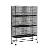 Darrahopens Pet Care > Bird i.Pet Bird Cage Large Aviary Cages Galvanised Parrot Stand Alone Wheels 175cm