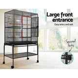 darrahopens Pet Care > Bird i.Pet Bird Cage Pet Cages Aviary 137CM Large Travel Stand Budgie Parrot Toys