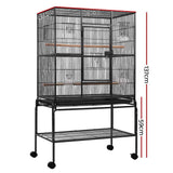 darrahopens Pet Care > Bird i.Pet Bird Cage Pet Cages Aviary 137CM Large Travel Stand Budgie Parrot Toys