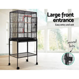 darrahopens Pet Care > Bird i.Pet Bird Cage Pet Cages Aviary 144CM Large Travel Stand Budgie Parrot Toys