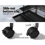darrahopens Pet Care > Bird i.Pet Bird Cage Pet Cages Aviary 168CM Large Travel Stand Budgie Parrot Toys