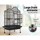darrahopens Pet Care > Bird i.Pet Bird Cage Pet Cages Aviary 168CM Large Travel Stand Budgie Parrot Toys