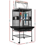 darrahopens Pet Care > Bird i.Pet Bird Cage Pet Cages Aviary 173CM Large Travel Stand Budgie Parrot Toys