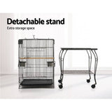 darrahopens Pet Care > Bird i.Pet Large Bird Cage with Perch - Black