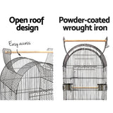 darrahopens Pet Care > Bird i.Pet Large Bird Cage with Perch - Black