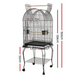 darrahopens Pet Care > Bird i.Pet Large Bird Cage with Perch - Black