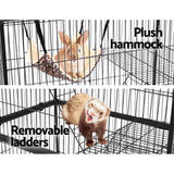 darrahopens Pet Care > Bird i.Pet Rabbit Cage Bird Ferret Parrot Aviary Cat Hamster 4 Level 142cm