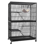 darrahopens Pet Care > Bird i.Pet Rabbit Cage Bird Ferret Parrot Aviary Cat Hamster 4 Level 142cm