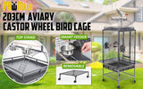 darrahopens Pet Care > Bird Paw Mate Bird Cage Parrot Aviary Tenor 203cm