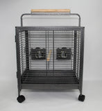 Darrahopens Pet Care > Bird Small Bird Transport Budgie Cage Parrot Aviary Carrier With Wheel