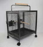 Darrahopens Pet Care > Bird Small Bird Transport Budgie Cage Parrot Aviary Carrier With Wheel