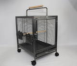 Darrahopens Pet Care > Bird Small Bird Transport Budgie Cage Parrot Aviary Carrier With Wheel