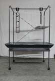 Darrahopens Pet Care > Bird XXL Bird Cage Parrot Playpen Gym Toy Stand With Swing Ladders On Wheels