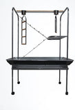 Darrahopens Pet Care > Bird XXL Bird Cage Parrot Playpen Gym Toy Stand With Swing Ladders On Wheels