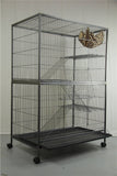 Darrahopens Pet Care > Bird YES4PETS 2 X Platforms & 2 X Ladders For 140 cm Ferret Parrot Cat Bird Cage