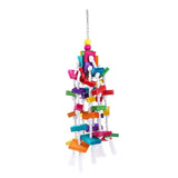 Darrahopens Pet Care > Bird YES4PETS 4 X Assorted Wood Large Hanging Swing Bird Parrot Parakeet Cockatiel Budgie Toys