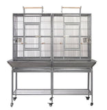 Darrahopens Pet Care > Bird YES4PETS XL 184 cm Bird Cage Pet Parrot Aviary  Perch Castor Wheel Removable Divider