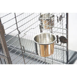 Darrahopens Pet Care > Bird YES4PETS XL Bird Cage Pet Parrot Aviary with Perch & Feeder