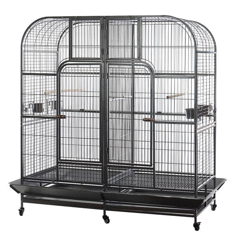 Darrahopens Pet Care > Bird YES4PETS XXXL 185 cm Bird Cage Pet Parrot Aviary  Perch Castor Wheel Removable Divider