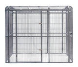 Darrahopens Pet Care > Bird YES4PETS XXXXL Walk-in Bird Cat Dog Cage Pet Parrot Aviary  Perch Castor Wheel 219x158x203cm With Green Cover