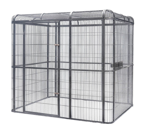 Darrahopens Pet Care > Bird YES4PETS XXXXL Walk-in Bird Cat Dog Cage Pet Parrot Aviary  Perch Castor Wheel 219x158x203cm With Green Cover