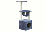 Darrahopens Pet Care > Cat Supplies 112 cm Grey Cat Kitten Scratching Post Tree Scratcher Pole