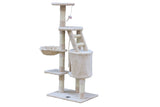 Darrahopens Pet Care > Cat Supplies 120 cm Multi level Cat Kitten Scratching Post Tree-Beige