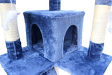 Darrahopens Pet Care > Cat Supplies 170cm Cat Scratching Post Tree Post House Tower with Ladder Furniture Blue