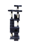 Darrahopens Pet Care > Cat Supplies 170cm Cat Scratching Post Tree Post House Tower with Ladder Furniture Grey