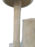 Darrahopens Pet Care > Cat Supplies 200 cm Cat Scratching Post Tree Scratcher Corner Tower Furniture- Beige