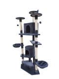 Darrahopens Pet Care > Cat Supplies 200 cm Cat Scratching Post Tree Scratcher Corner Tower Furniture- Grey