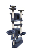 Darrahopens Pet Care > Cat Supplies 200 cm Cat Scratching Post Tree Scratcher Corner Tower Furniture- Grey
