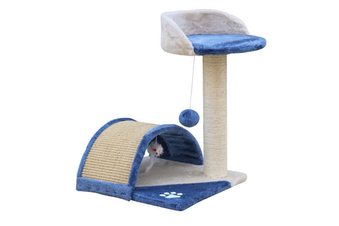 Darrahopens Pet Care > Cat Supplies 50 cm Cat Scratching Post Tree Scratching Pole Climbing Post-Blue