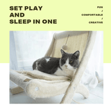 Darrahopens Pet Care > Cat Supplies Cat Bed Elevated Floor Standing Chair Resting Pet Furniture