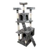 Darrahopens Pet Care > Cat Supplies Furtastic 170cm Cat Tree Scratching Post - Silver Grey
