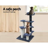 darrahopens Pet Care > Cat Supplies i.Pet Cat Tree 100cm Trees Scratching Post Scratcher Tower Condo House Furniture Wood Steps