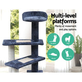 darrahopens Pet Care > Cat Supplies i.Pet Cat Tree 100cm Trees Scratching Post Scratcher Tower Condo House Furniture Wood Steps