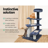 darrahopens Pet Care > Cat Supplies i.Pet Cat Tree 100cm Trees Scratching Post Scratcher Tower Condo House Furniture Wood Steps