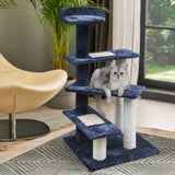 darrahopens Pet Care > Cat Supplies i.Pet Cat Tree 100cm Trees Scratching Post Scratcher Tower Condo House Furniture Wood Steps