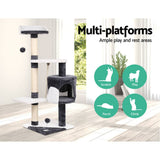 darrahopens Pet Care > Cat Supplies i.Pet Cat Tree 112cm Trees Scratching Post Scratcher Tower Condo House Furniture Wood