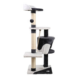 darrahopens Pet Care > Cat Supplies i.Pet Cat Tree 112cm Trees Scratching Post Scratcher Tower Condo House Furniture Wood