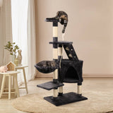 darrahopens Pet Care > Cat Supplies i.Pet Cat Tree 120cm Trees Scratching Post Scratcher Tower Condo House Furniture Wood Multi Level
