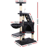 darrahopens Pet Care > Cat Supplies i.Pet Cat Tree 120cm Trees Scratching Post Scratcher Tower Condo House Furniture Wood Multi Level