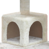 darrahopens Pet Care > Cat Supplies i.Pet Cat Tree 134cm Trees Scratching Post Scratcher Tower Condo House Furniture Wood Beige