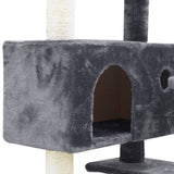 darrahopens Pet Care > Cat Supplies i.Pet Cat Tree 134cm Trees Scratching Post Scratcher Tower Condo House Furniture Wood Grey