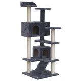 darrahopens Pet Care > Cat Supplies i.Pet Cat Tree 134cm Trees Scratching Post Scratcher Tower Condo House Furniture Wood Grey