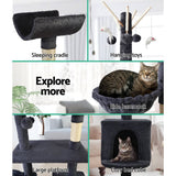 darrahopens Pet Care > Cat Supplies i.Pet Cat Tree 140cm Trees Scratching Post Scratcher Tower Condo House Furniture Wood
