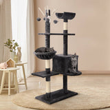 darrahopens Pet Care > Cat Supplies i.Pet Cat Tree 140cm Trees Scratching Post Scratcher Tower Condo House Furniture Wood